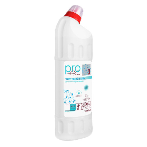 Чистящий гель для туалета Gloss active Professional Лимон 1л флакон
