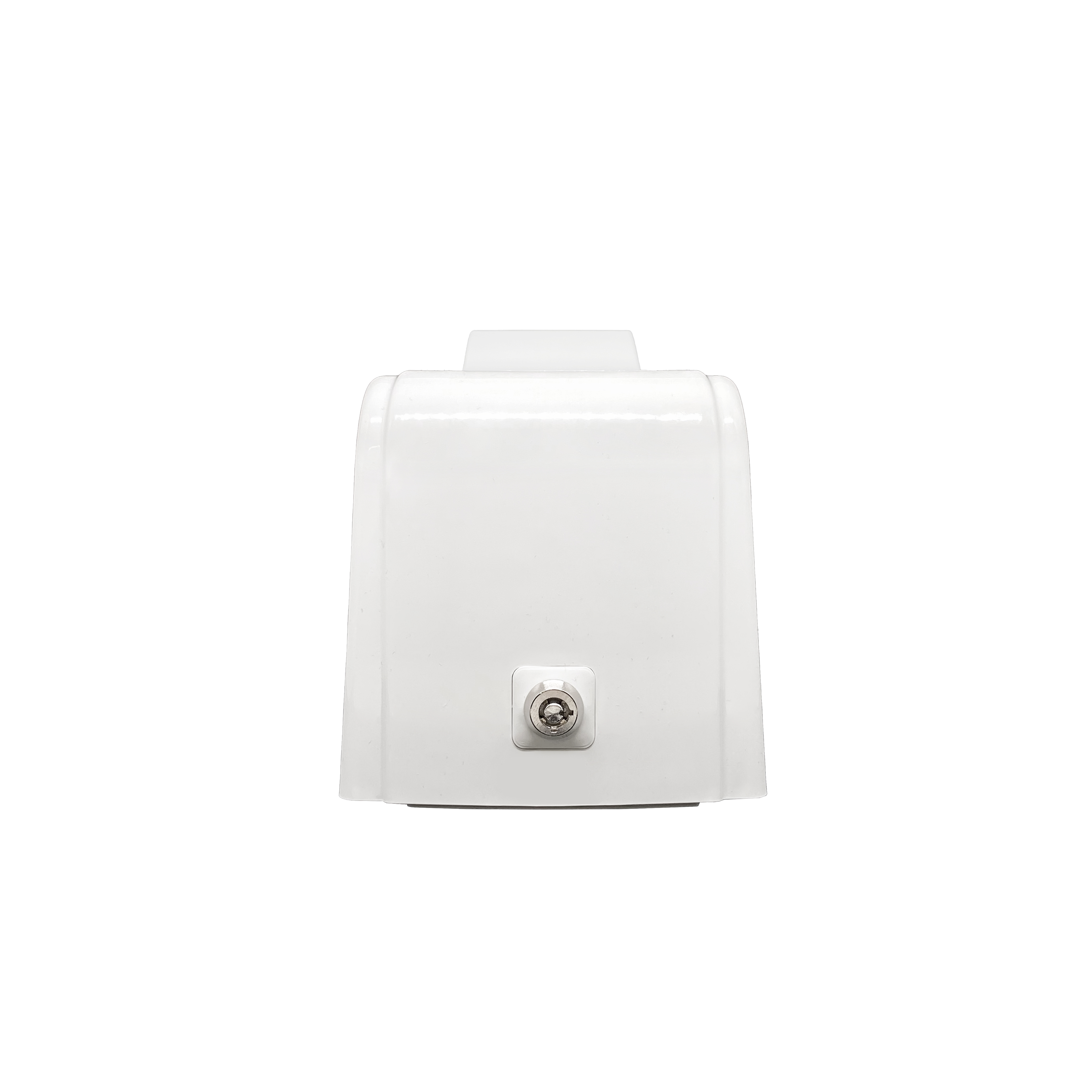 Дозатор для жидкого мыла X12 нажимной 1,2 л БИЗНЕС, корпус белый, стекла прозрачные, кнопка белая фото 3